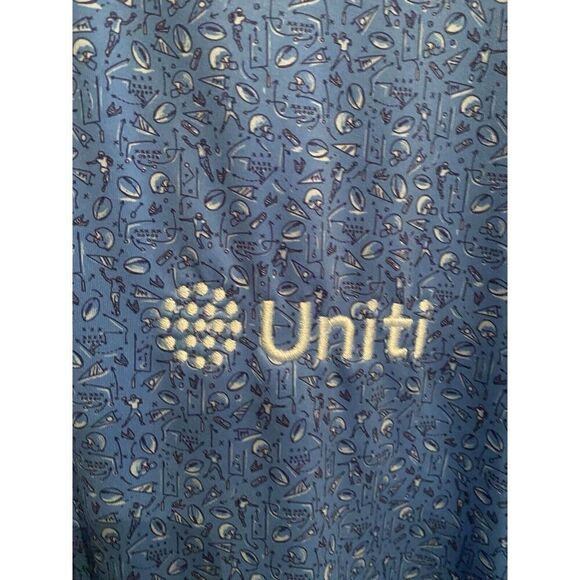 Peter Millar Mens XXL Summer Comfort Football Print Pattern All Over Blue - Picture 3 of 9